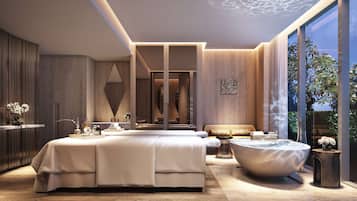 Couples treatment room(s), body treatments, aromatherapy, body wraps