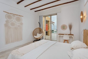 4 bedrooms, memory-foam beds, blackout curtains, iron/ironing board