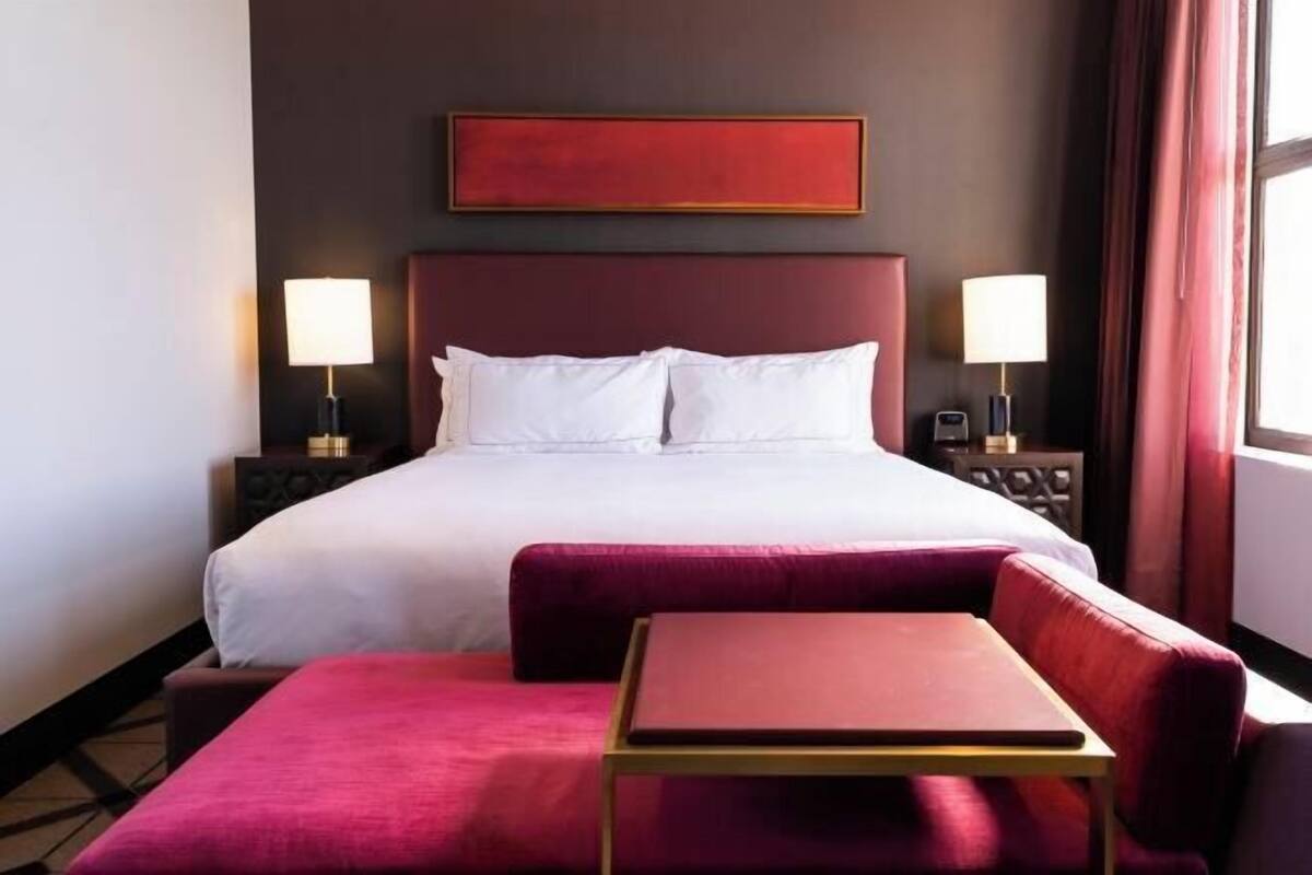 Premium bedding, pillowtop beds, in-room safe, desk