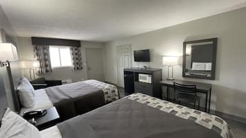 Blackout curtains, iron/ironing board, free WiFi, bed sheets