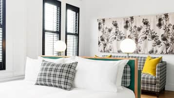 Sábanas italianas Frette, ropa de cama de alta calidad y minibar