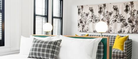 Draps italiens de Frette, literie de qualité, minibar, coffre-fort