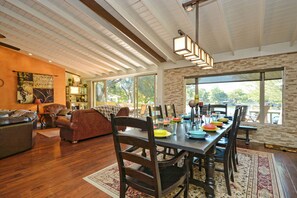 Dining - Lake LBJs Most Popular Luxury Home // Boat Rental On-site & Tons of Amenities! (Burnet)