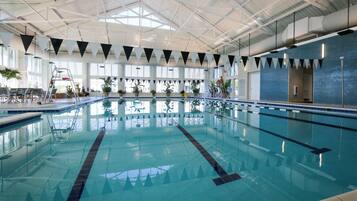 Indoor pool, a heated pool