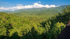 A mountainous landscape with dense forest. - Dreamscapes by Jackson Mountain Rentals (Gatlinburg)