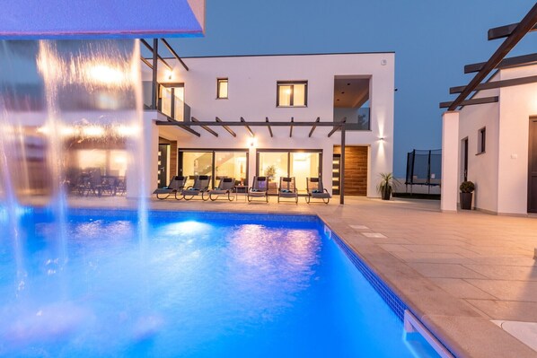 A heated pool - VILLA LUKA LOBORIKA WITH PRIVATE POOL. LOBORIKA - ISTRIA. (Loborika)