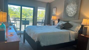 1 bedroom, iron/ironing board, travel crib, WiFi