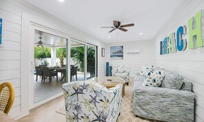 House, 4 Bedrooms | Living room | 36-inch TV with cable channels - Anchor Watch by AMI Locals (Anna Maria)