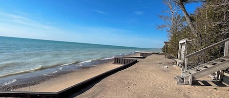 En la playa