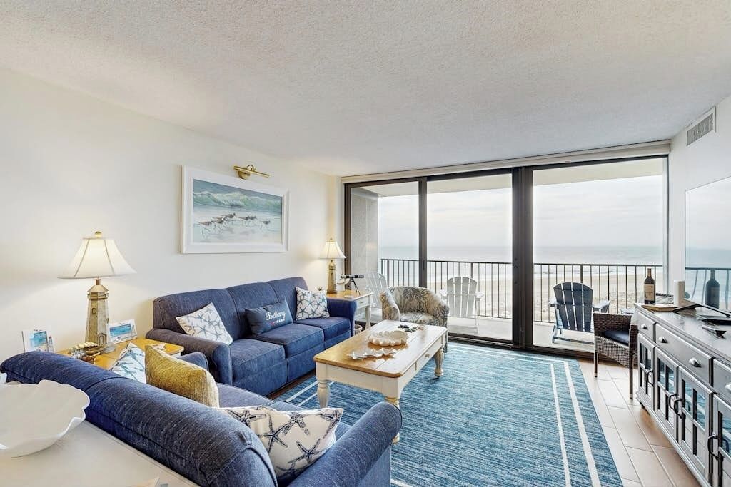 Flat-screen TV, DVD player