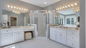 Shower, towels