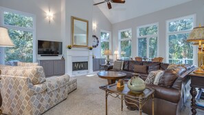 Smart TV, ping pong - Family Home w/ Large Screened Porch | Pool/Spa, Bikes, Game Area (Hilton Head Island)