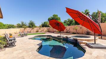 A heated pool