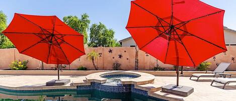 A heated pool