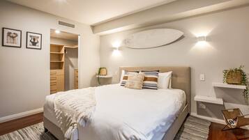 4 habitaciones, tabla de planchar con plancha y internet