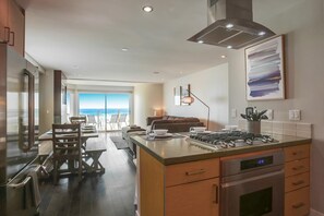 Fridge, microwave, stovetop, dishwasher - Ocean Watch | 3BR Oceanfront Home + Scenic Balcony (San Diego)