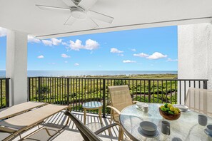 Outdoor dining - Direct Oceanfront 2BR | Private Balcony, Pool & Sunrise Views (Hilton Head Island)
