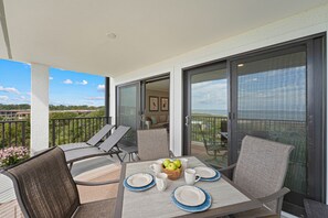Comfortable seating perfect t relax and enjoy coastal scenery. - Oceanfront Hilton Head Villa with Pool, Private Deck, King Suite, Beach Access & Stunning Views (Hilton Head Island)