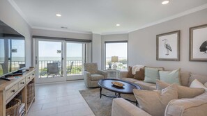 TV - Sea Cloisters Retreat | Oceanfront + Pool| Renovated Villa w/ Stunning Views (Hilton Head Island)