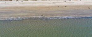 På stranden