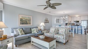 Smart TV - Oceanfront 2BR Villa with Balcony & Sunset Views (Hilton Head Island)