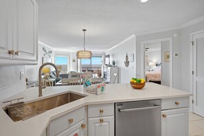 Fridge, microwave, oven, stovetop - Direct Beachfront 2BR Condo w Ocean Views & Private Pool (Hilton Head Island)