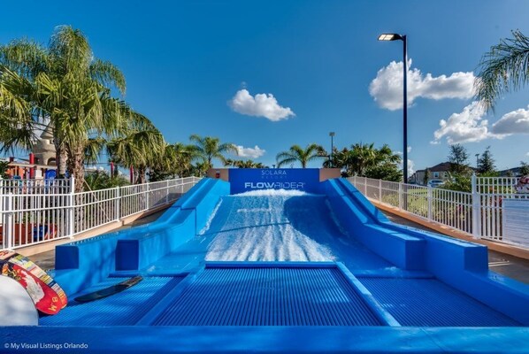 A heated pool