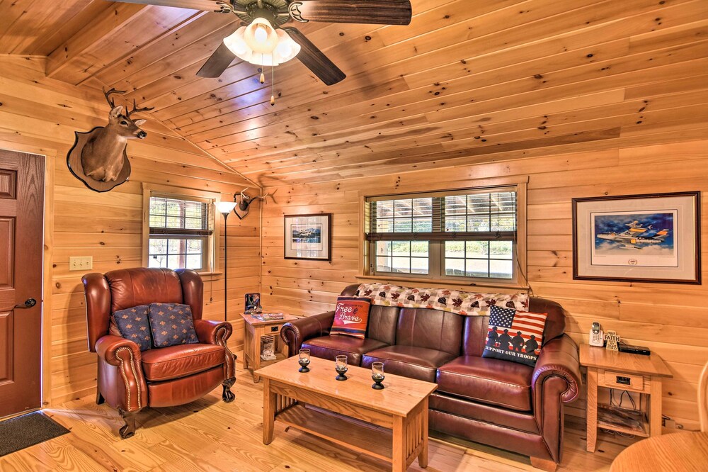 Pet-Friendly Cabin w/ Fire Pit & River Access!