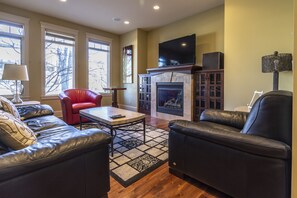 TV, fireplace, stereo, offices