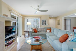 TV, fireplace, DVD player