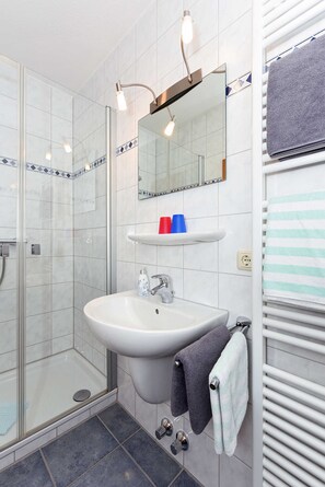 Towels, soap, toilet paper