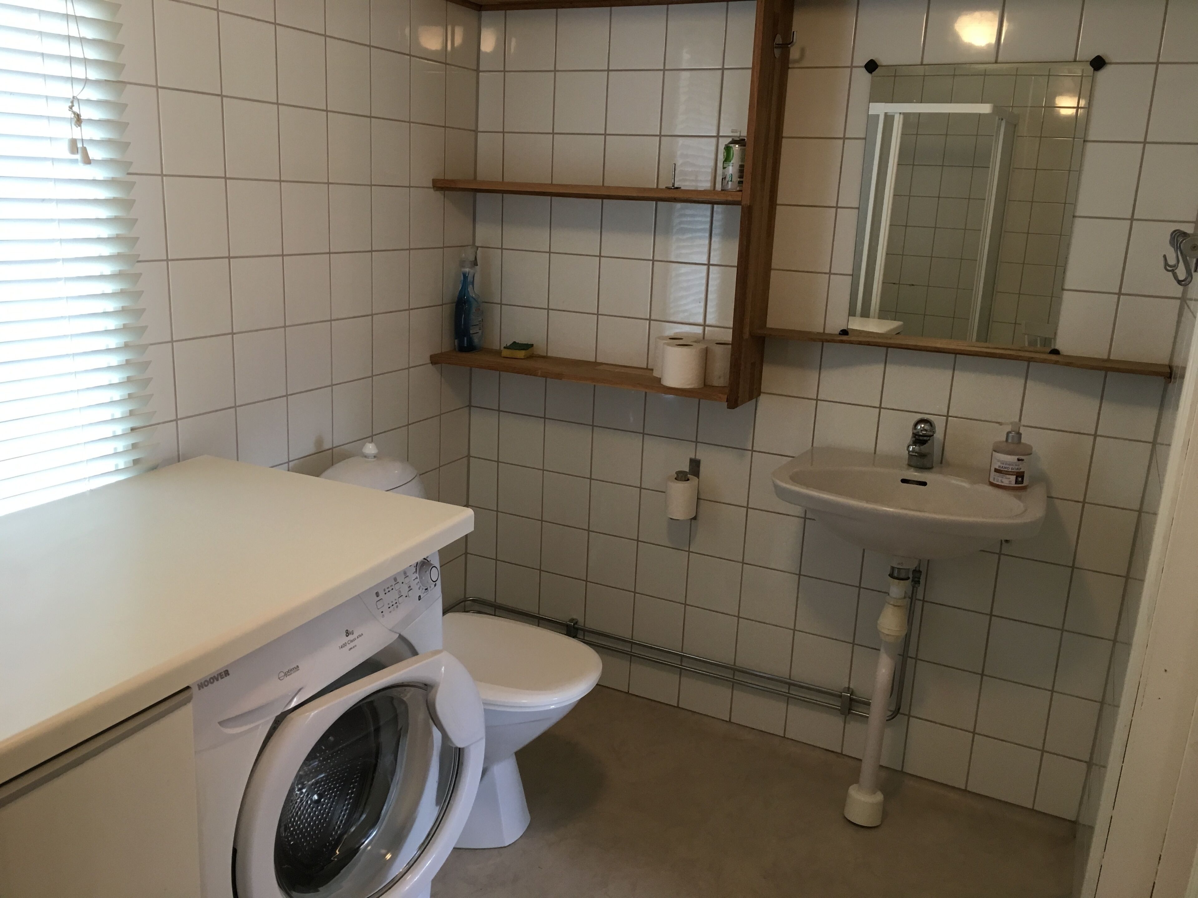 Dusch, tvål, schampo och toalettpapper