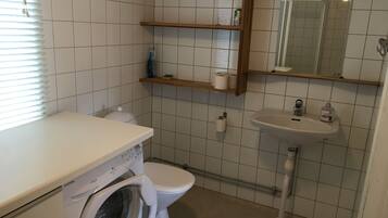 Ducha, jabón, shampoo, papel higiénico