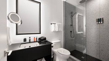Hair dryer, towels