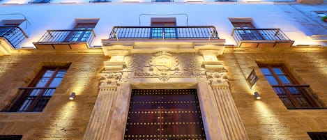 Front of property – evening/night