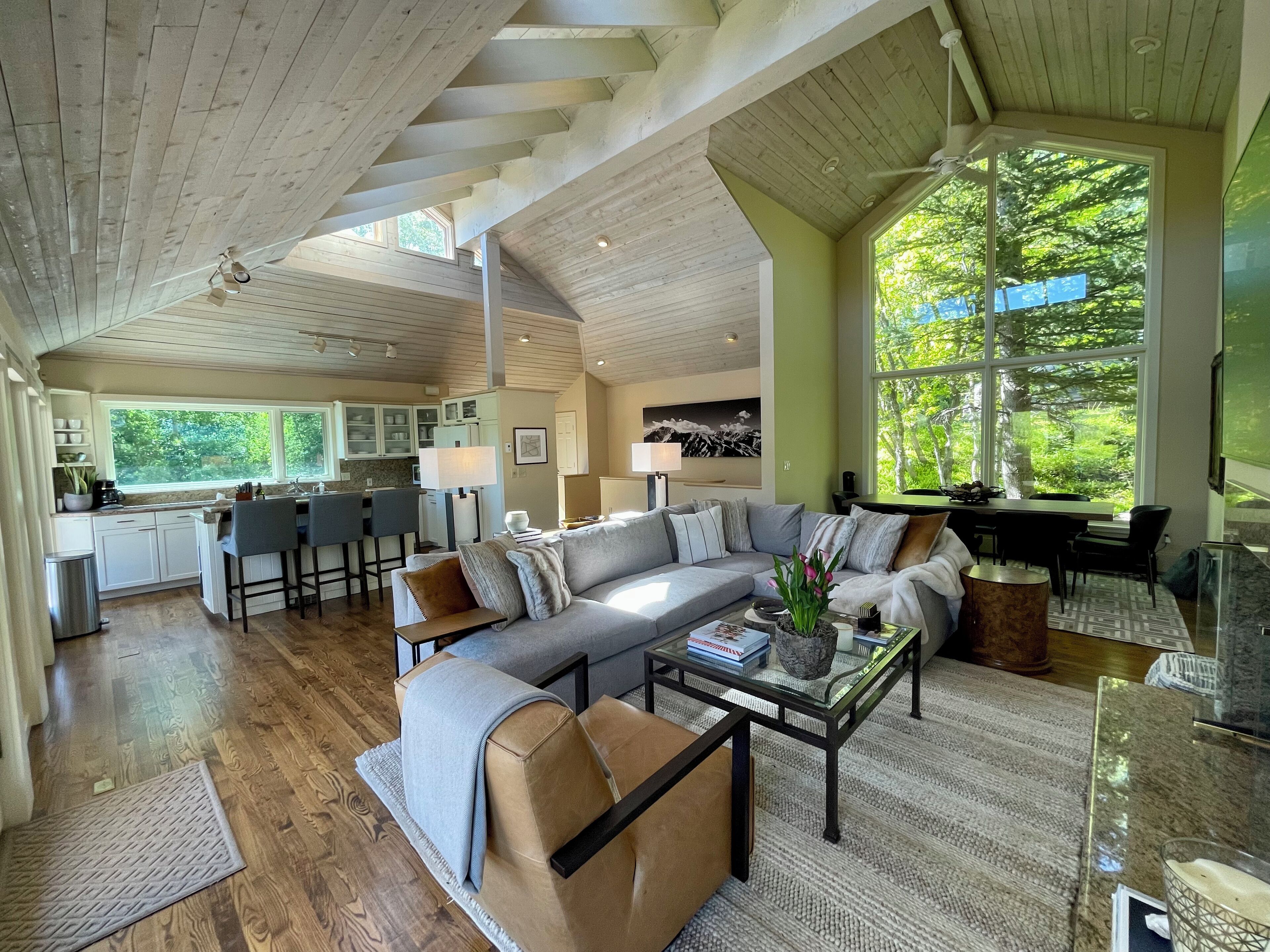 3,000 Sq ft. 7MM Red Mtn Home 3bd, 3 bath Sleeps 10  Jacuzzi VIEWS 3 min to town