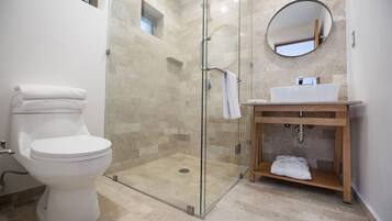 Shower, towels