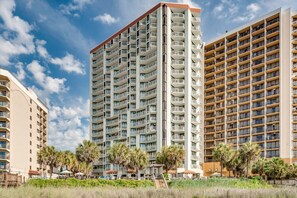 Exterior - Oceanfront Studio | Pool, Oceanfront Fire Pit and more (Myrtle Beach)