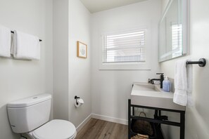 Hair dryer, towels