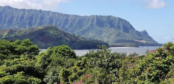 Breathtaking View of Hanalei Bay, Bali Hai, Mountains, Waterfalls, Lumahai Beach