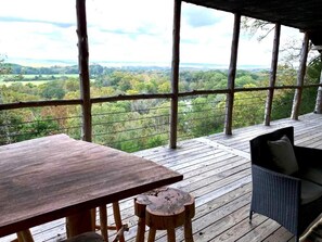 Outdoor dining - Rustic log cabin in the hills of Arkansas! (Gillham)