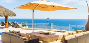 Terrace/patio - Oceanfront Mansion with Breathtaking Views of the Pacific, Sunset, Whales and th (Cabo San Lucas)