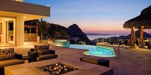 Outdoor pool, a heated pool - Oceanfront Mansion with Breathtaking Views of the Pacific, Sunset, Whales and th (Cabo San Lucas)