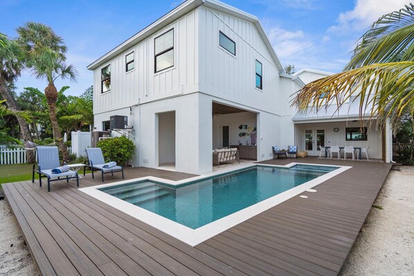 A heated pool