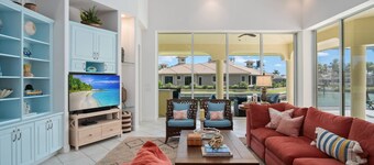 Spacious Waterfront Retreat for the Family w/ Pool & Spa, WiFi; Watch Dolphins & Manatees