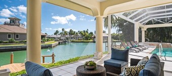 Spacious Waterfront Retreat for the Family w/ Pool & Spa, WiFi; Watch Dolphins & Manatees