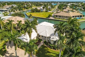 Exterior - Spacious Waterfront Retreat for the Family w/ Pool & Spa, WiFi; Watch Dolphins & Manatees (Marco Island)
