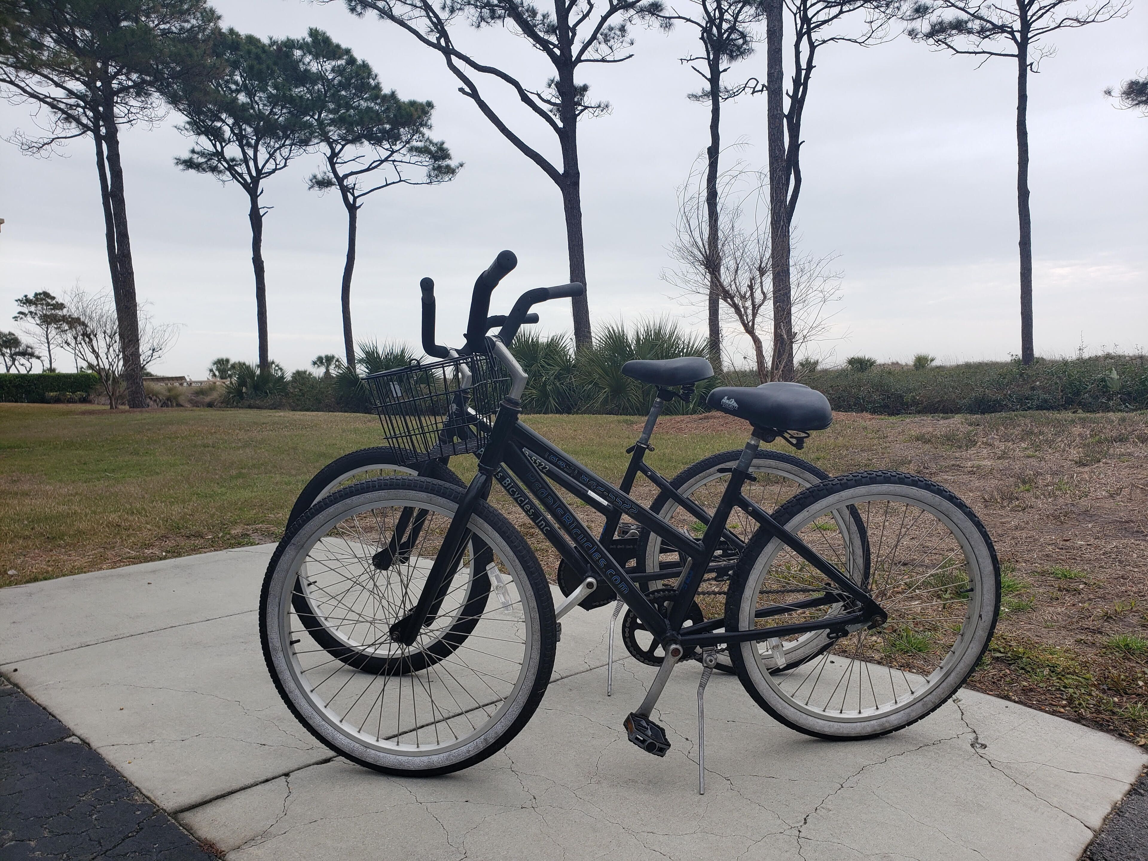Comes with 2 beach cruisers!