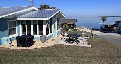 View of Lake Weir & private beach access