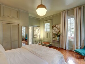 1 bedroom, iron/ironing board, free WiFi, bed sheets - Heated Pool Access, Luxe Forsyth Condo (Savannah)